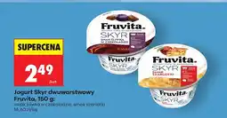 Biedronka Jogurt Skyr dwuwarstwowy smak śliwka w czekoladzie oferta