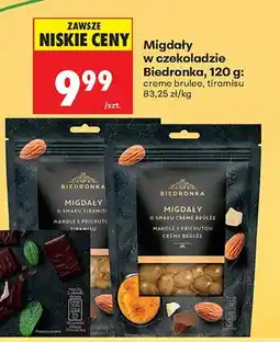 Biedronka Migdały w czekoladzie creme brulee oferta