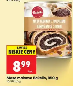 Biedronka Masa makowa z bakaliami oferta
