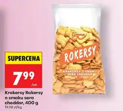 Biedronka Krakersy o smaku sera cheddar oferta