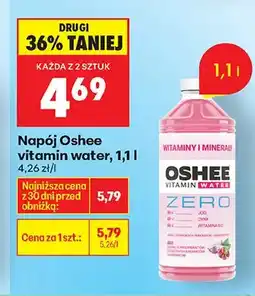 Biedronka Napój vitamin water zero oferta