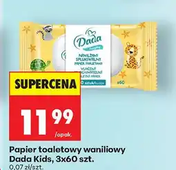 Biedronka Papier toaletowy waniliowy Kids, 3x60 szt oferta