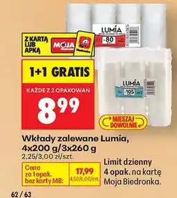 Biedronka Wkłady zalewane oferta
