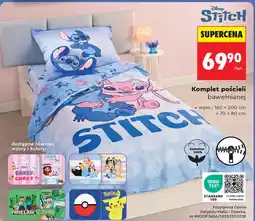 Biedronka Komplet pościeli bawełnianej Stitch oferta