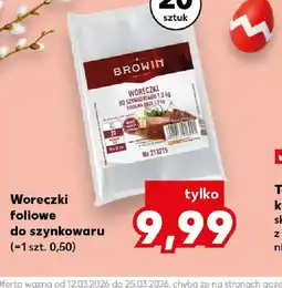Kaufland Browin Woreczki foliowe do szynkowaru oferta
