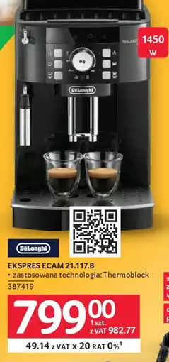 Selgros DeLonghi Ekspres ECAM 21.117.B oferta