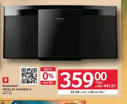 Selgros Panasonic Wieża SC-HC200EG-K oferta