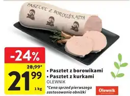 Intermarche Pasztet z borowikami, kukami oferta