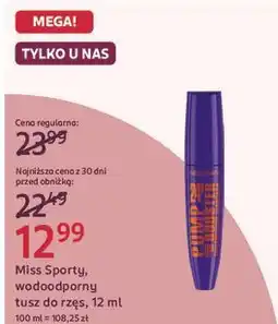 Rossmann Miss Sporty, wodoodporny tusz do rzęs oferta