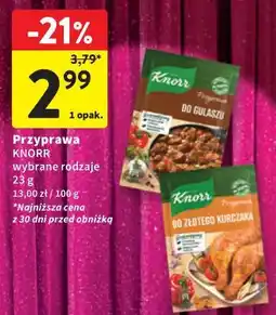 Intermarche Przyprawa KNORR wybrane rodzaje oferta