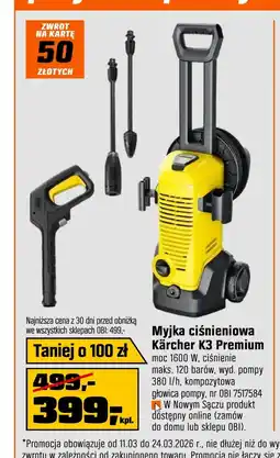 OBI Myjka ciśnieniowa M&W oferta