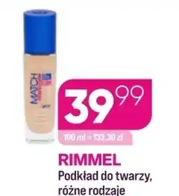 Koliber drogerie Podkład do twarzy Rimmel oferta