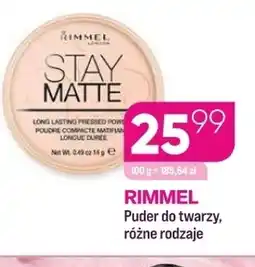 Koliber drogerie Puder do twarzy Rimmel oferta