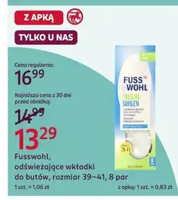 Rossmann Odświeżające wkładki do butów, rozmiar 39-41 oferta