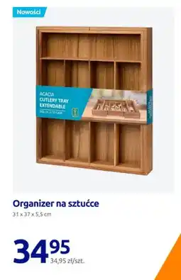 Action Organizer na sztućce z drewna akacjowego oferta