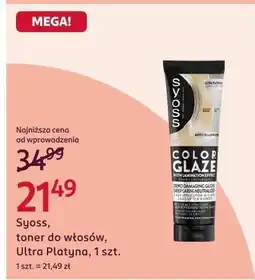 Rossmann Toner do włosów Ultra Platyna oferta