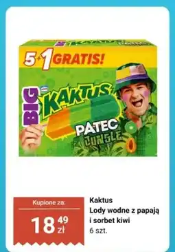 Biedronka Lody wodne z papają i sorbet kiwi oferta