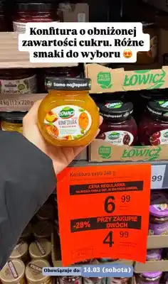 ALDI Konfitura extra z brzoskwini oferta