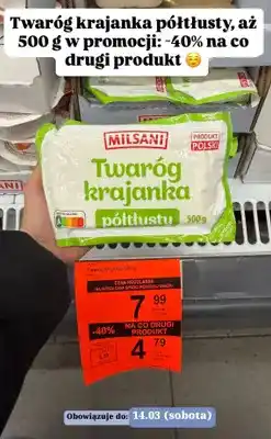 ALDI Twaróg krajanka półtłusty oferta