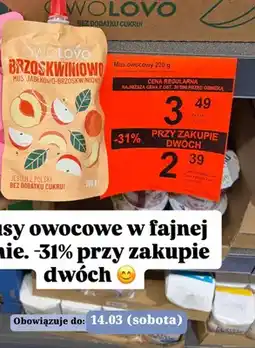 ALDI Mus jabłkowo-brzoskwiniowy oferta