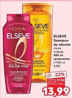 Kaufland ELSEVE Szampon do włosów różne rodzaje oferta