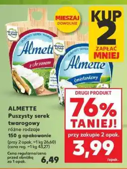 Kaufland ALMETTE Puszysty serek twarogowy oferta