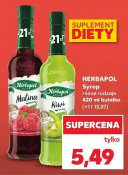 Kaufland HERBAPOL Syrop różne rodzaje 420 ml butelka oferta