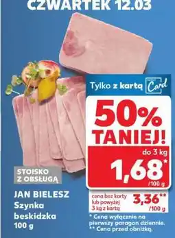 Kaufland JAN BIELESZ Szynka beskidzka 100 g oferta