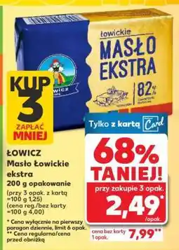 Kaufland ŁOWICZ Masło łowickie ekstra oferta