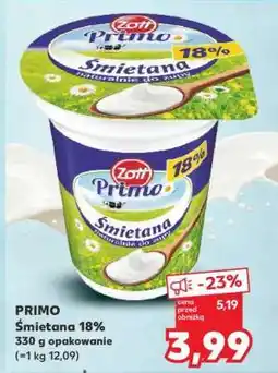 Kaufland PRIMO Śmietana 18% oferta