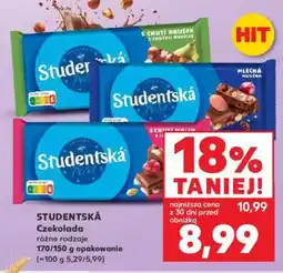 Kaufland STUDENTSKÁ Czekolada oferta