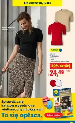 Lidl Sweter damski oferta