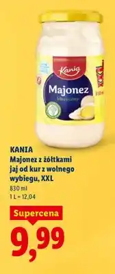 Lidl Majonez z żółtkami jaj od kur z wolnego wybiegu XXL oferta