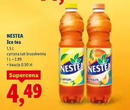 Lidl Ice tea Nestea cytryna lub brzoskwinia oferta