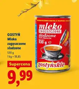 Lidl Mleko zagęszczone słodzone oferta