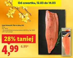 Lidl Łosoś atlantycki filet ze skórą oferta