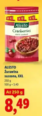 Lidl Żurawina suszona, XXL oferta