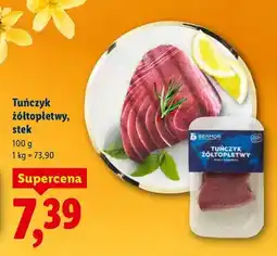 Lidl Tuńczyk żółtopłetwy stek oferta