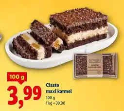 Lidl Ciasto maxi karmel oferta
