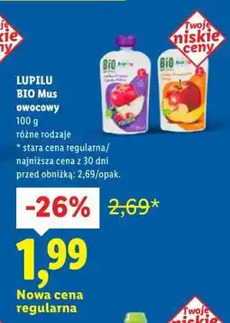 Lidl BIO Mus owocowy oferta