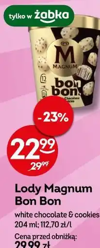 Żabka Lody Magnum Bon Bon white chocolate & cookies oferta