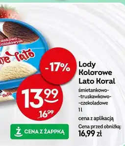 Żabka Lody Kolorowe Lato Koral oferta