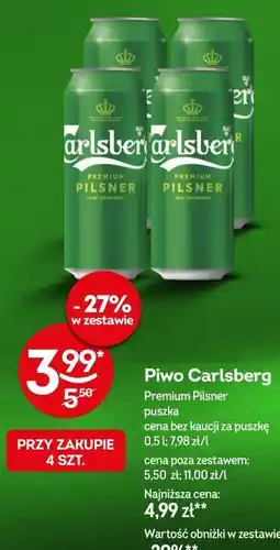 Żabka Piwo Carlsberg Premium Pilsner oferta