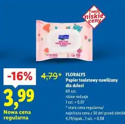 Lidl Papier toaletowy nawilżany dla dzieci oferta