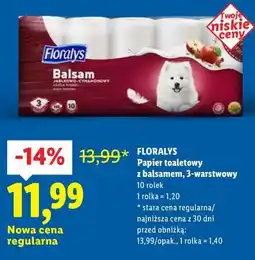 Lidl Papier toaletowy z balsamem, 3-warstwowy oferta