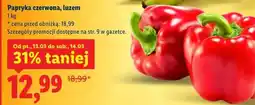 Lidl Papryka czerwona, luzem oferta