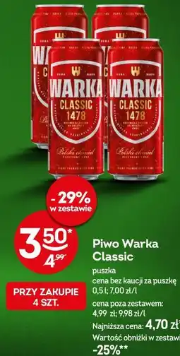 Żabka Piwo Warka Classic oferta