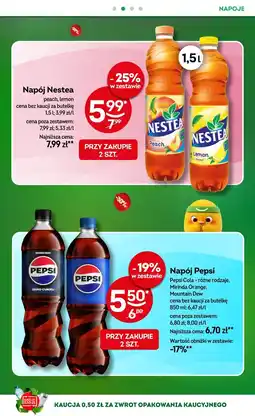 Żabka Napój Nestea peach oferta
