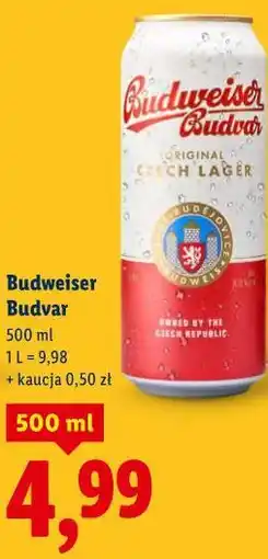 Lidl Budweiser Budvar oferta