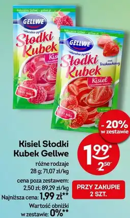 Żabka Kisiel Słodki Kubek Gellwe różne rodzaje oferta